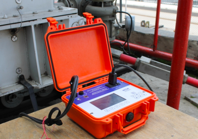 Test run of micro ohmmeter MIKO-9 at Irkutsk hydro electric station