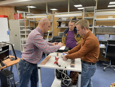 MIKO-10 micro-ohmmeter demonstration for “ASTRINSPLAV SK”, LLC specialists